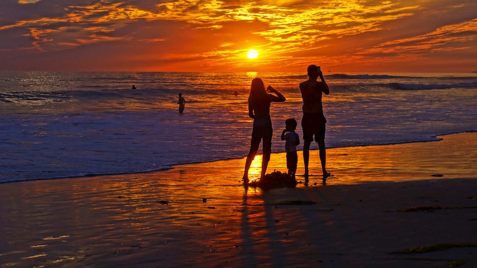 Family Time California Sunset