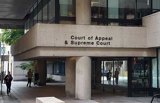 Court of Appeal entrance in Vancouver